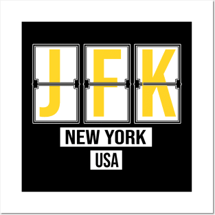 JFK - New York Airport Code Souvenir or Gift Shirt Posters and Art